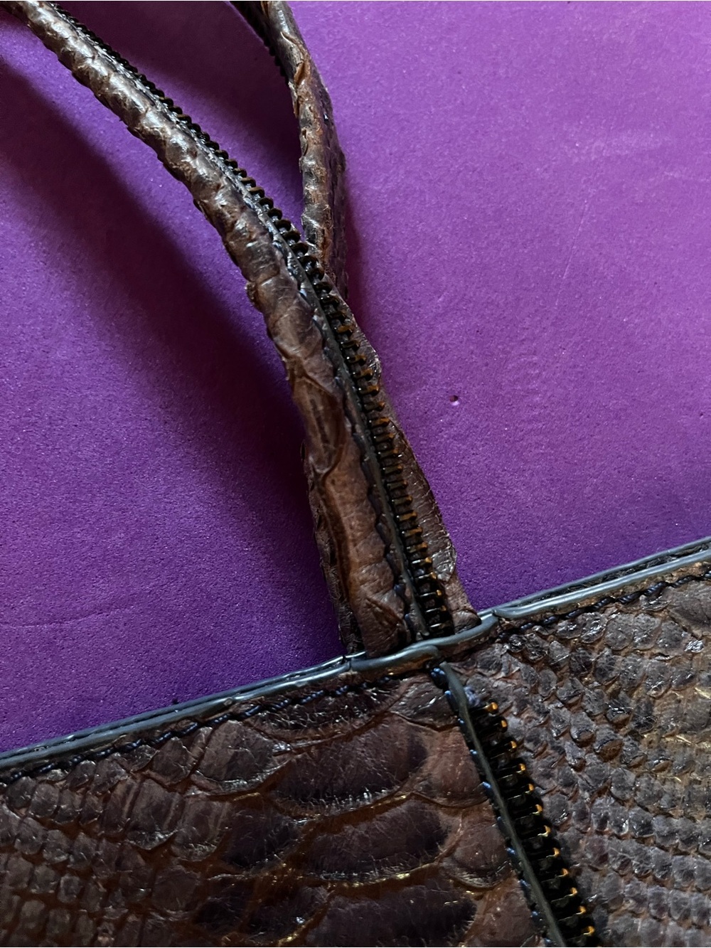 Botkier New York Soho Python Embossed Leather Tote Bag - Picture 12 of 12